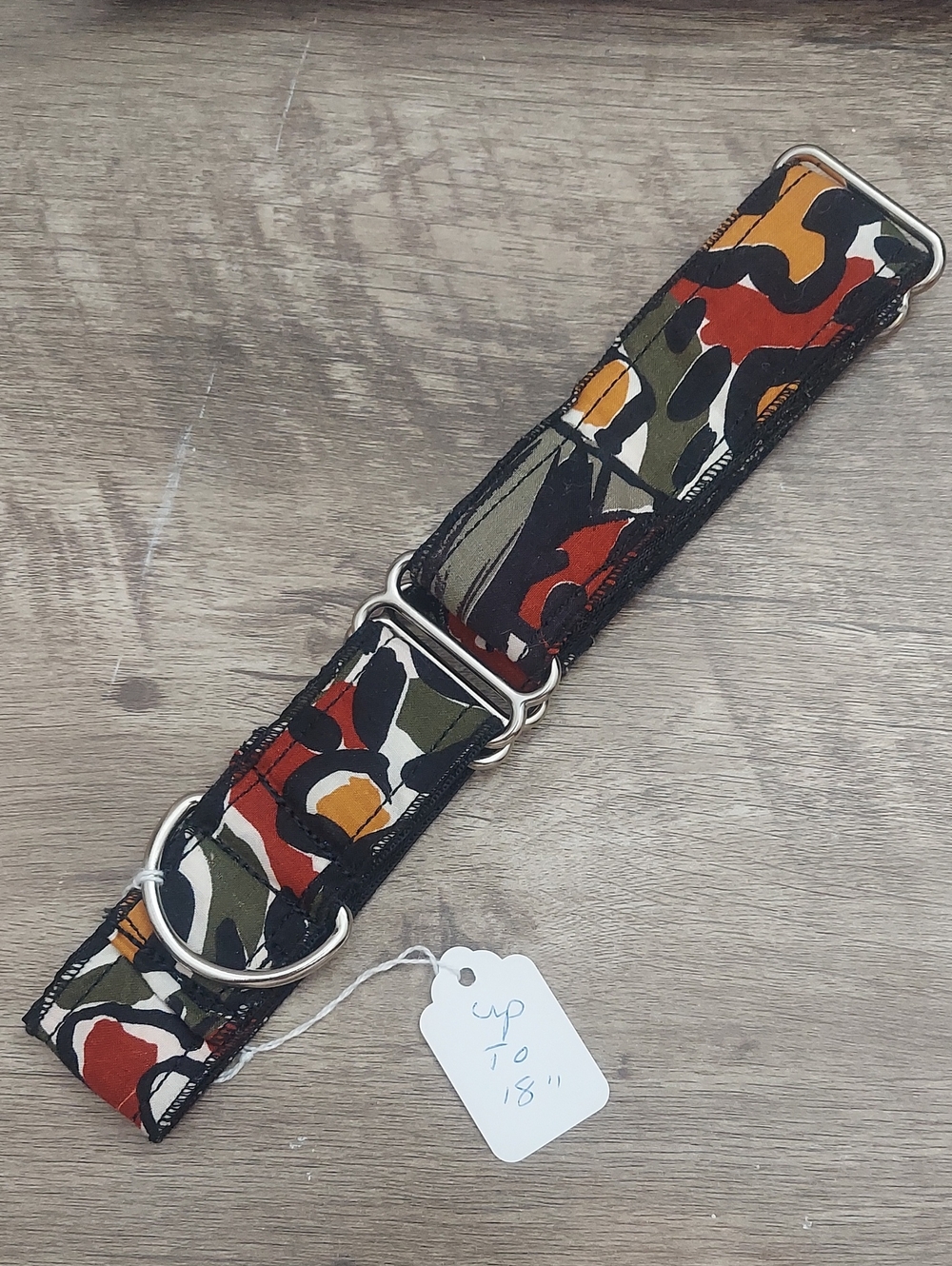 Retro Mid-Century Abstract Handmade Custom Martingale Dog Collar
